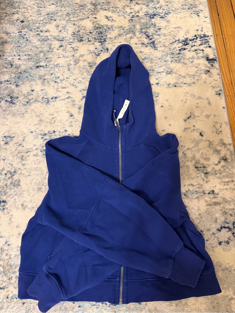 Scuba Royal Blue Full-Zip Hoodie (cropped)